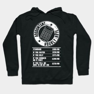 Accountant Hourly Rate Accounting Hoodie